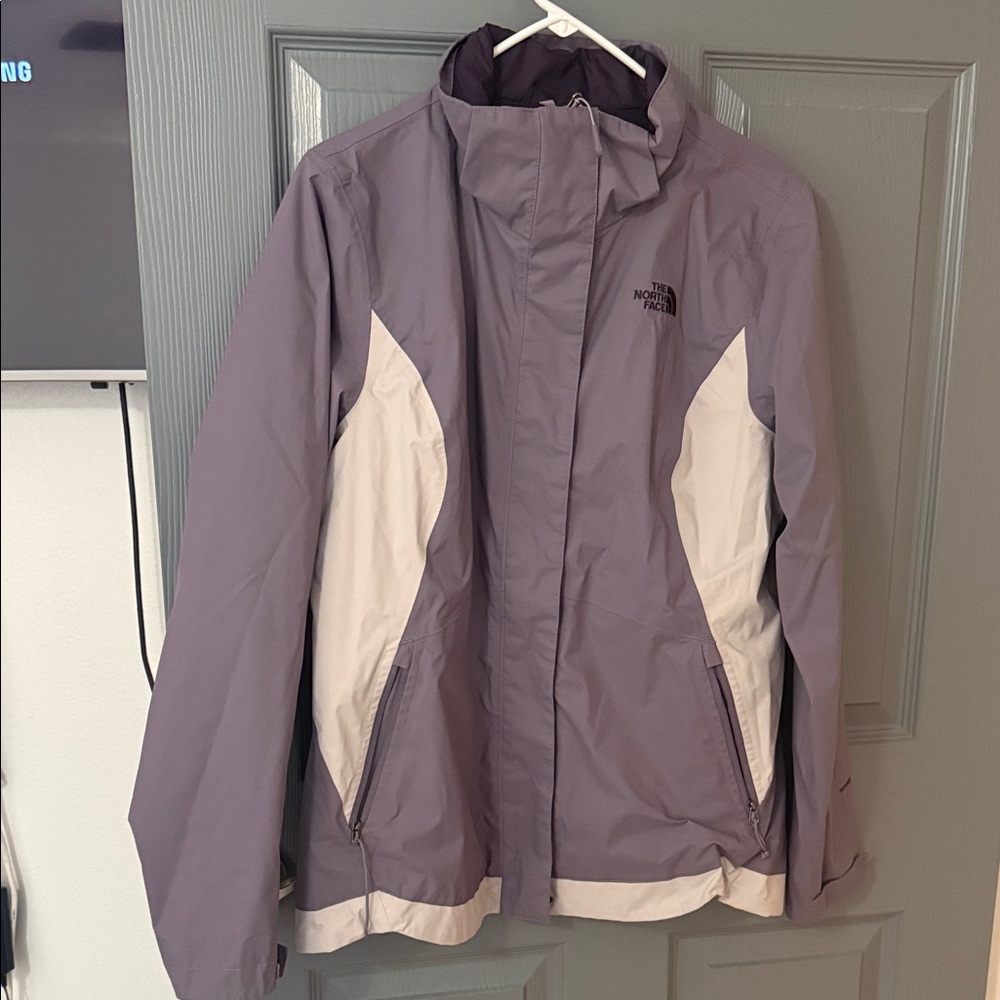 The North Face Women's Lavender and Cream Ski Jacket
